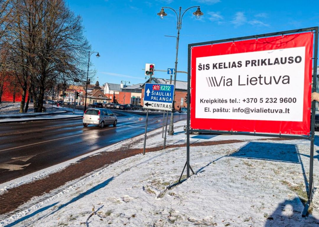Stendai prie kelio – Telšių rajono mero akcija