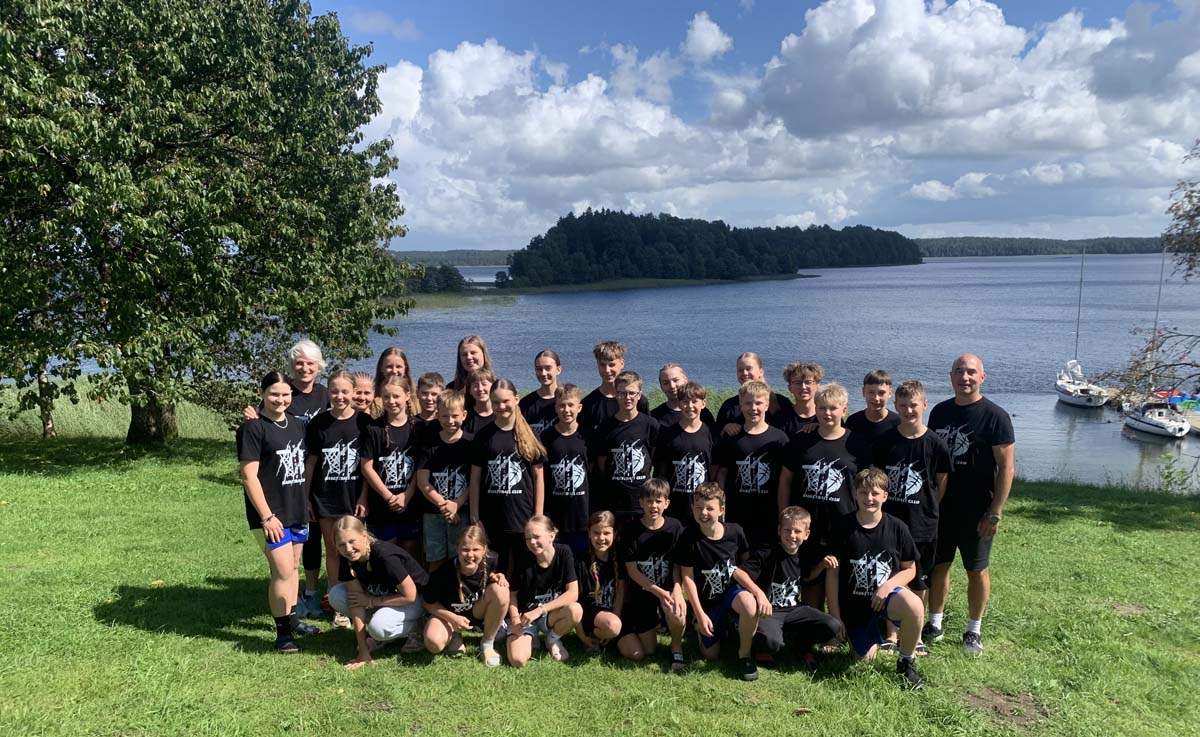 Stovyklavo jaunieji sportininkai