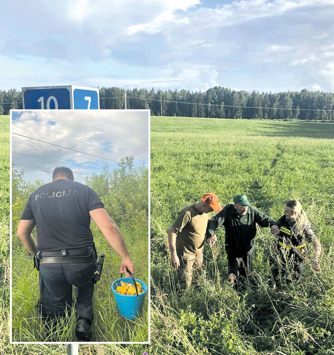 Išgelbėjo ir dar grybų pririnko!