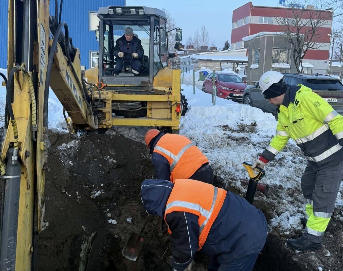 Likvidavo vandentiekio avariją