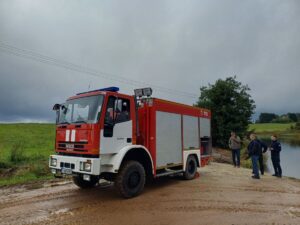 Žlibinų ugniagesiams vietoj sovietinės – vakarietiška technika